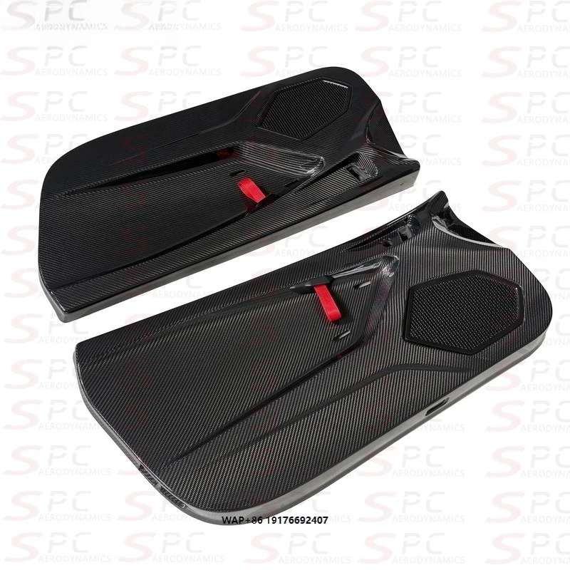 Dry Carbon Fiber Door Interior Panel for Huracan Dry Carbon Fiber Interior Trim Kit for  LP610 LP580