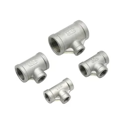 304 Corrosion-Resistant BSP Reducing Tee - 1/4