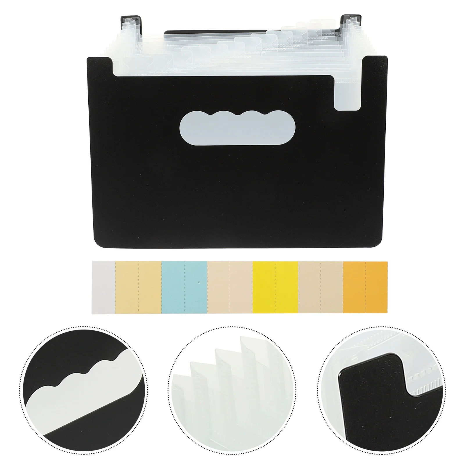 

PP Material File Folder Accordion Organizer for Documents Receipts and Coupons Portable Office Supply for Home School