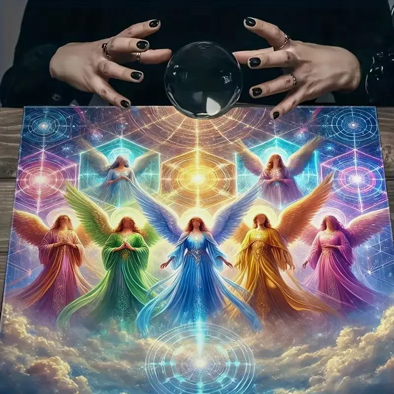 VIKAMA Gilded Spiral Nebula Tarot Card Tablecloth Altar Divination Spirituality Underworld Divination Desktop Layout