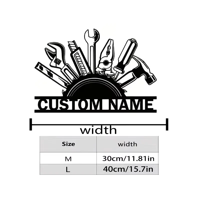 Custom Metal Tool Wall Art - P - огляд і ціна Workshop Tools Name