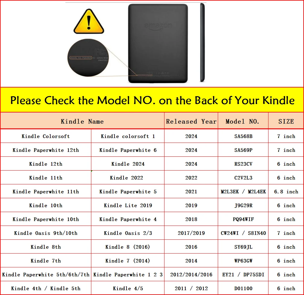 Casing POP untuk Kindle 8 casing pola e-reader (generasi ke-8 2016)ereader ebook smart Wake/tidur untuk Kindle Model SY69JL