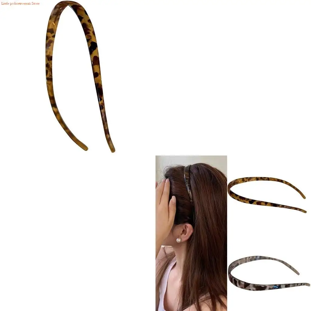 F92D Plain Hair Hoop Slip-resistant for Pageant Prom Bridal Headwear Casual Headpiece