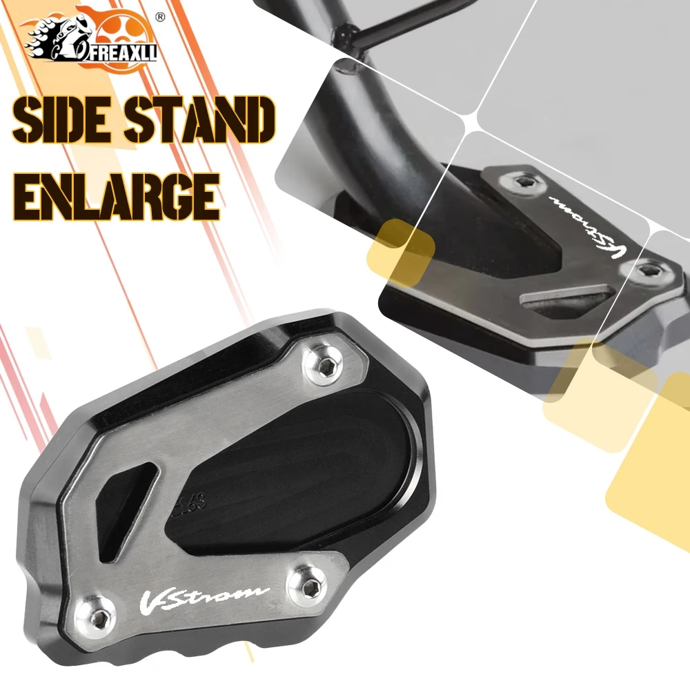 

For Suzuki V-strom 1000 1050 800DE DL1000 DL1050 XT VSTROM1000 VSTROM1050 Kickstand Extension Foot Side Stand Pad Support Plate