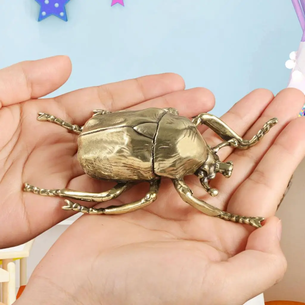 Beetle Figurine Tea Pet Sculpture for Living Room Tea Room Table Centerpiece