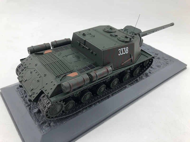 1/43 ISU-122 122 mm schweres selbstfahrendes Panzermodell 1948, fertiges Produktkollektionsmodell aus Legierung