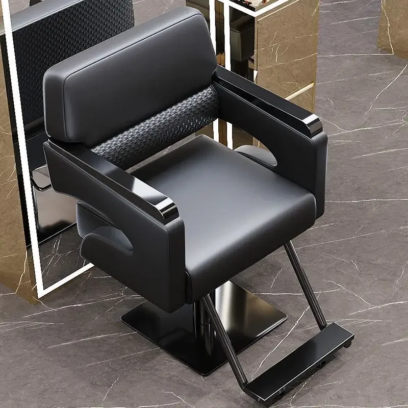 Adjustable adjustable rotating barbershop chair and salon hairdressing chair