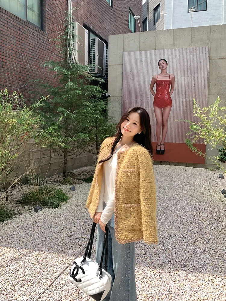 

Benxe Platinum Scents, весна-осень, новое тяжелое рабочее кружево с цветочным принтом, круглое Ne Small Fraance Sle, женский джинт свободного покроя, длинный...