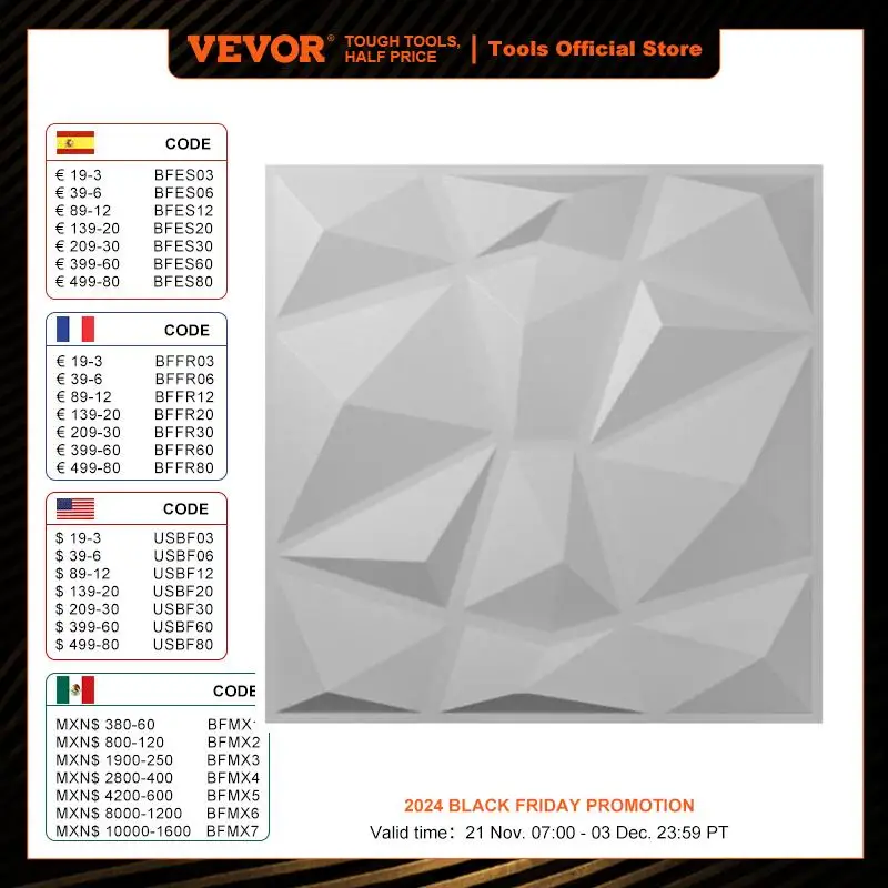 VEVOR 13 Chiếc 3D Dán Tường Tự Dính PVC Ốp Tường Trang Trí Phòng DIY 3D Giấy Dán Tường Trang Trí Treo Tường Tường Sống miếng Dán Trẻ Em Phòng