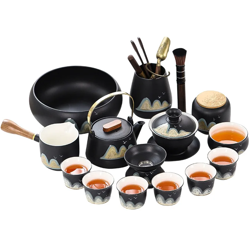 

Ceramic teacup holiday gift tea set single cup tea bowl tea tasting master cup gift box activity souvenir