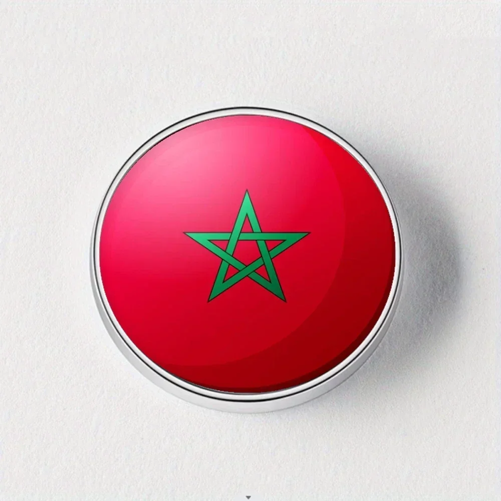 

Morocco Flag 3D Fridge Magnets 3.2cm Metal - Travel Souvenir Gift, Kitchen Home Decor Stickers, Durable Refrigerator Magnets