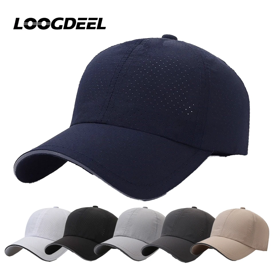 

LOOGDEEL Golf Fishing Hat Quick Drying Sun Hat Adjustable Unisex Baseball Cap for Women Men Summer Outdoor Sports Cap