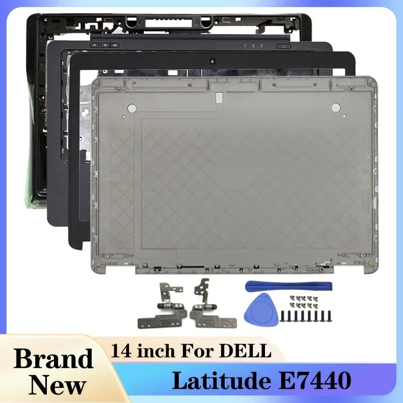 

Новый экран для ноутбука Dell Latitude E7440, задняя крышка ЖК-дисплея/передняя панель/петли/подставка для рук/нижний корпус, аксессуары для ноутбука