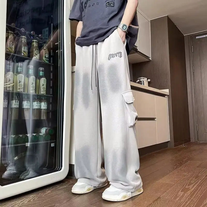Faionable Casual Sports Pants for Men Autumn 2025 Korean Sle Versatile Long Trousers Trendy Teenagers Sweatpants