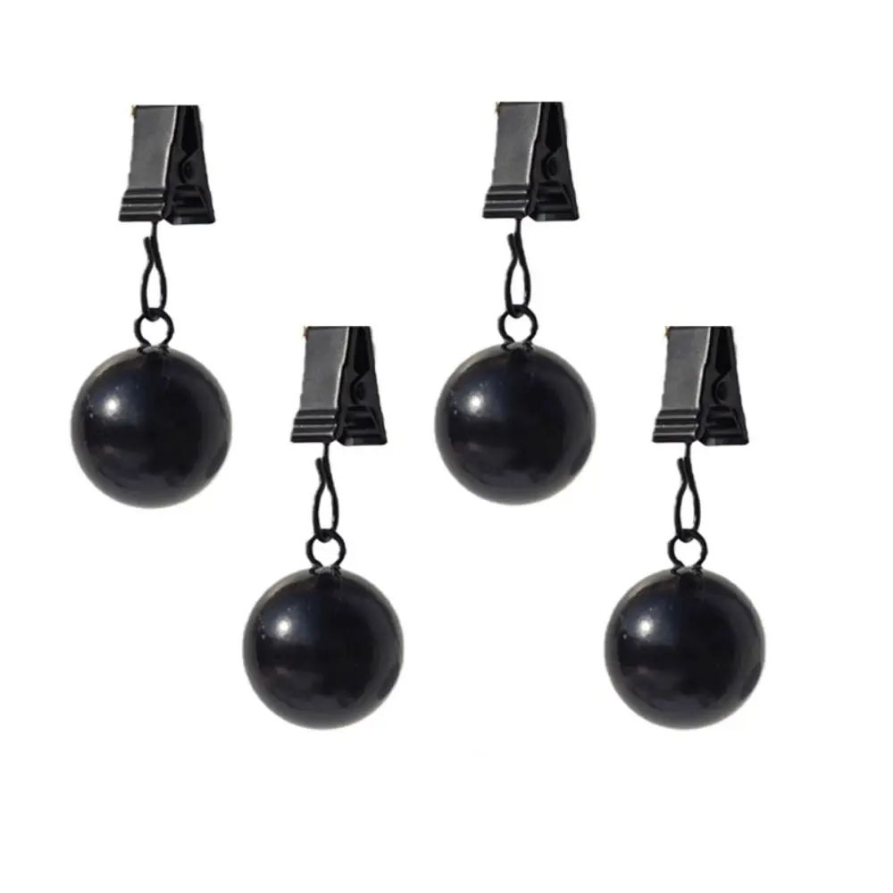 4 pcs Gravity Ball Curtain Weight Ball with Clip Windproof Curtain Weights Rustproof Durable Heavy