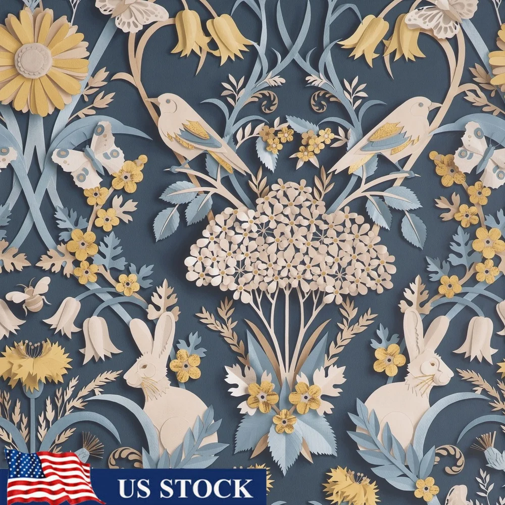 

Причудливые обои с лесным животным принтом, 3D дизайн коллажа, неубортная моющаяся отслаивающаяся бумага, украшение интерьера