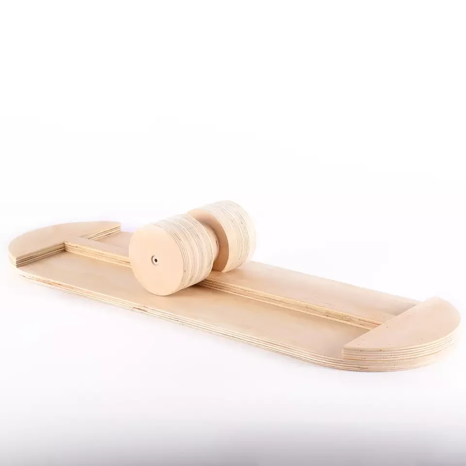 New Yoga Twisting Fitness Balance Plate Core Workout Wooden Balance Board