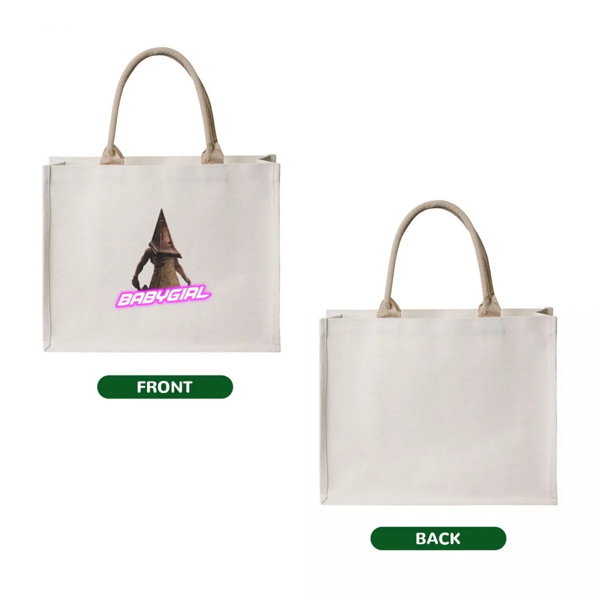 Babygirl Pyramid Head Silent Hill 2 remake Tote Bag Cloth bags shopper bag women canvas
