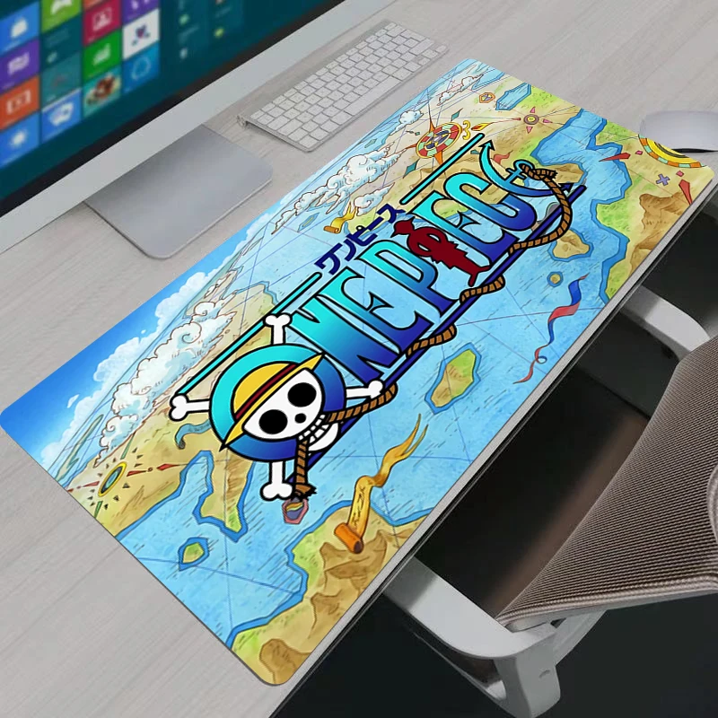 Japan Game Anime Een Stuk Logo Muismat Computer Laptop Toetsenbord Muis Mat Grote Muismat Toetsenborden Gamers Decoracion Bureau Mat