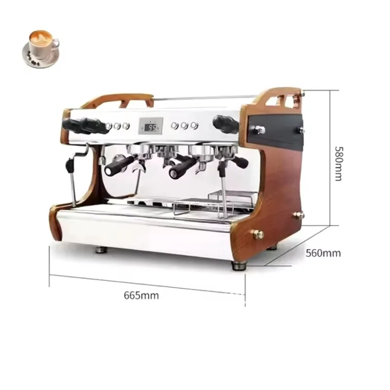 Dual Boiler Espresso Machine 100 Cups/H Programmable for Hotel Household Commercial Italian Coffee Custom