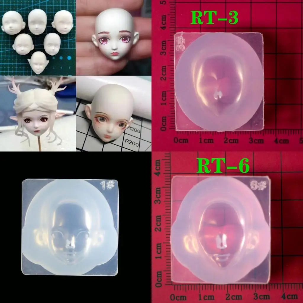 3D Human Face UV Crystal Epoxy Resin Mold Aroma Wax Plaster Soap Mould