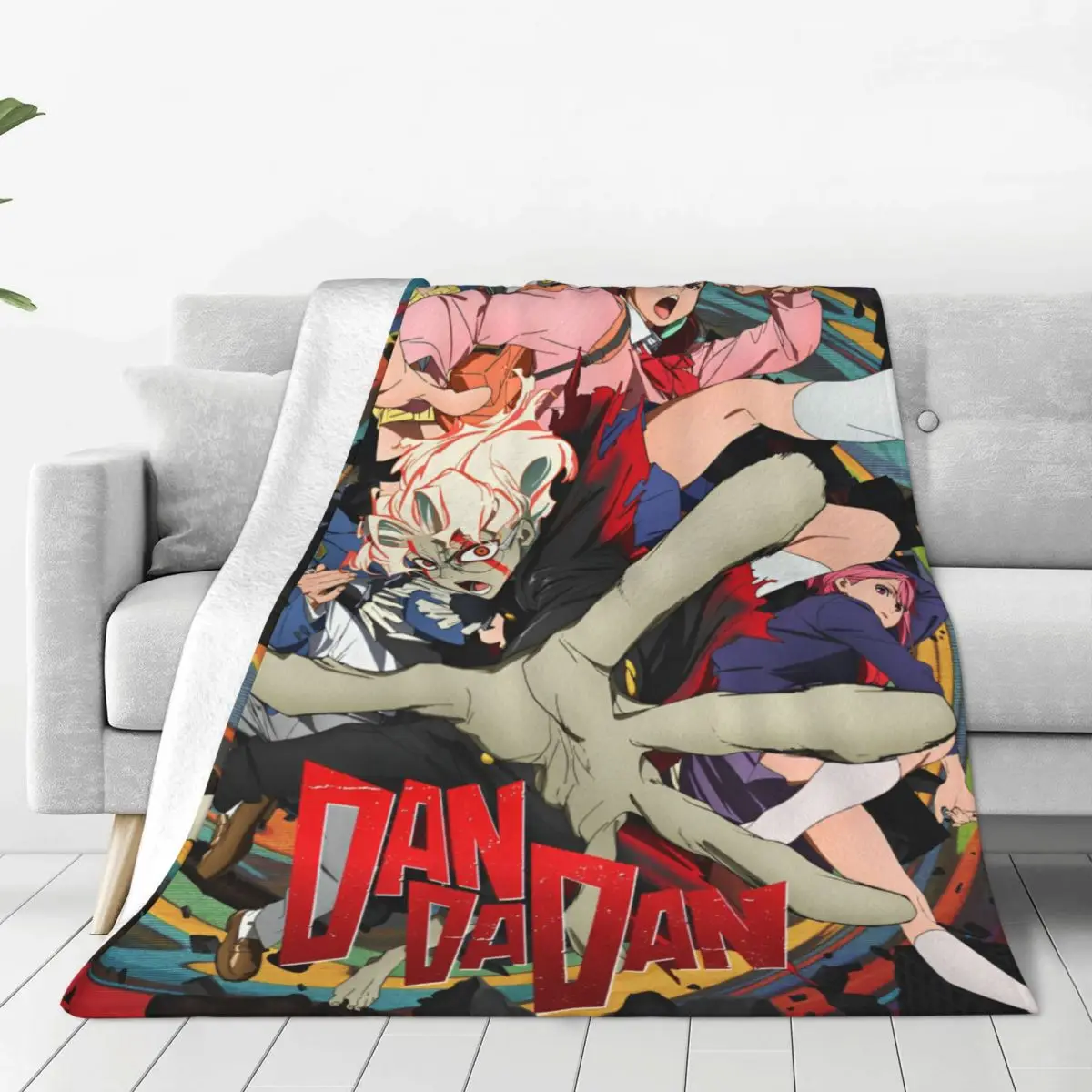 Dandadan Momo Ayase Flannel Blanket Anime Customized Throw Blankets for Home 125*100cm Plush Thin Quilt