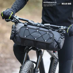 Rhinowalk Bicycle Handlebar Bag Waterproof Bike Front Bag Pack Set 12L Outdoor Travel Storage Luggage Fit MTB Road Bike RK9300
