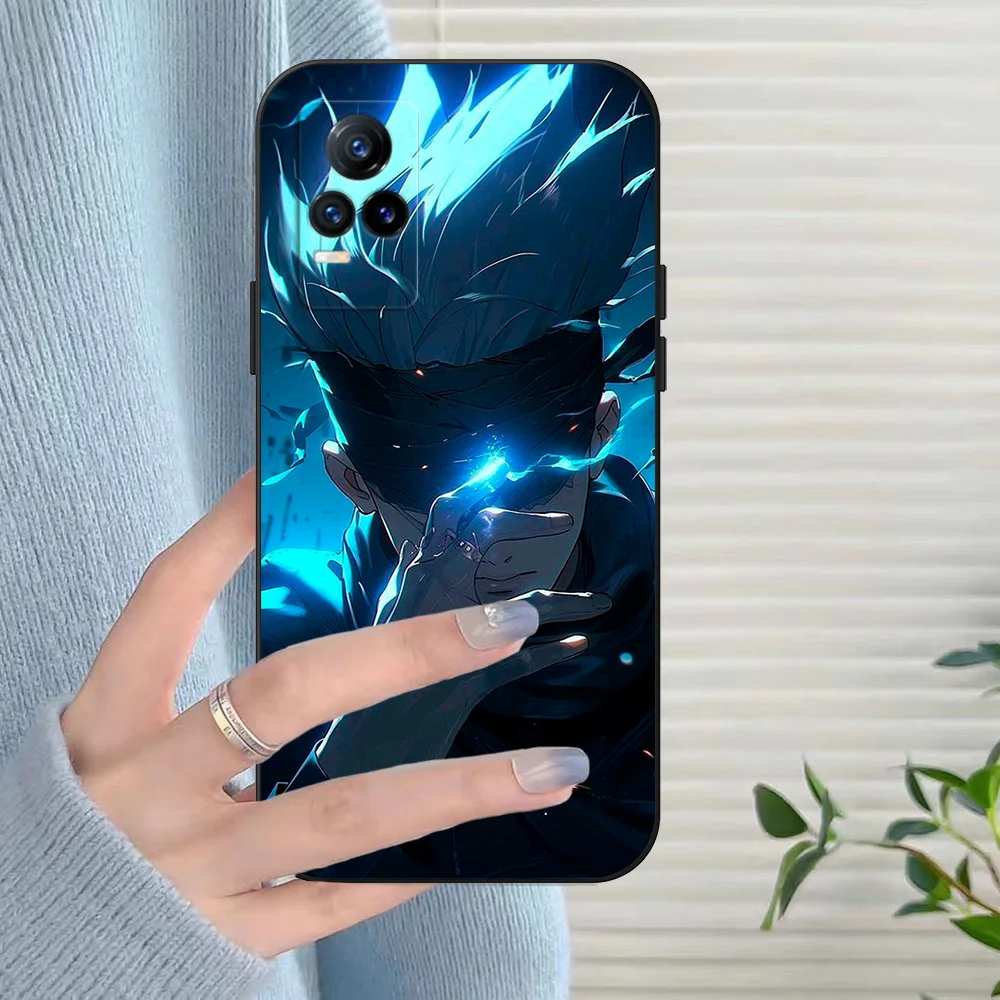 Coque noire TChancelier pour Vivo, Y02A, Y02T, Y02, Y35, Y36, 4G, version russe, Y11, 2023, coque arrière, fantaisie, anime