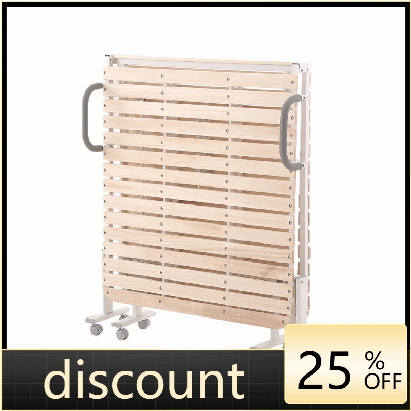 LTT solid wood folding bed single Japanese-style adult home escort office lunch break wooden bed