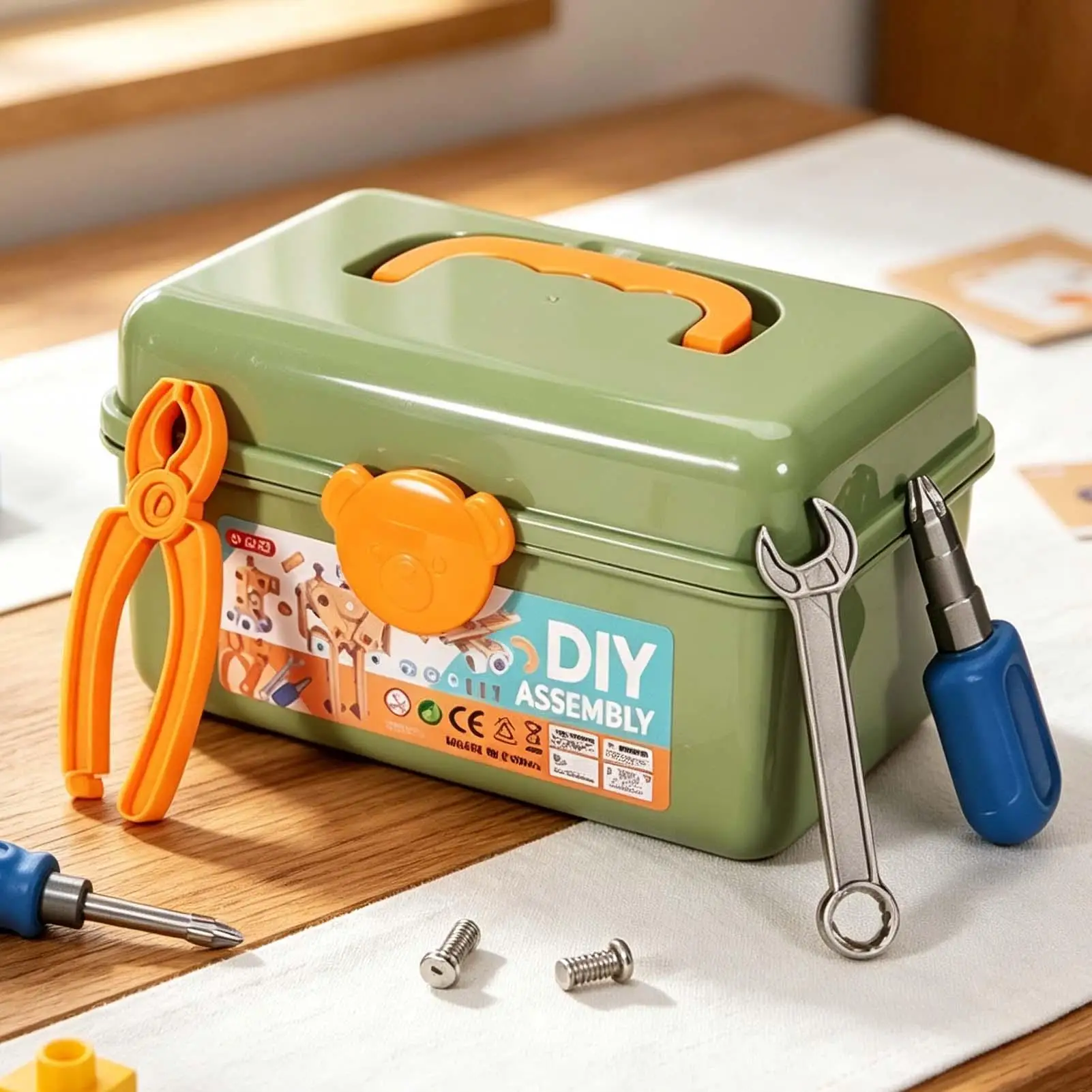 Screw Building Blocks 126 Pieces Colorful Reusable Portable Safe Screwdriver Wrench Blocks Toys For Kindergarten Students Boys