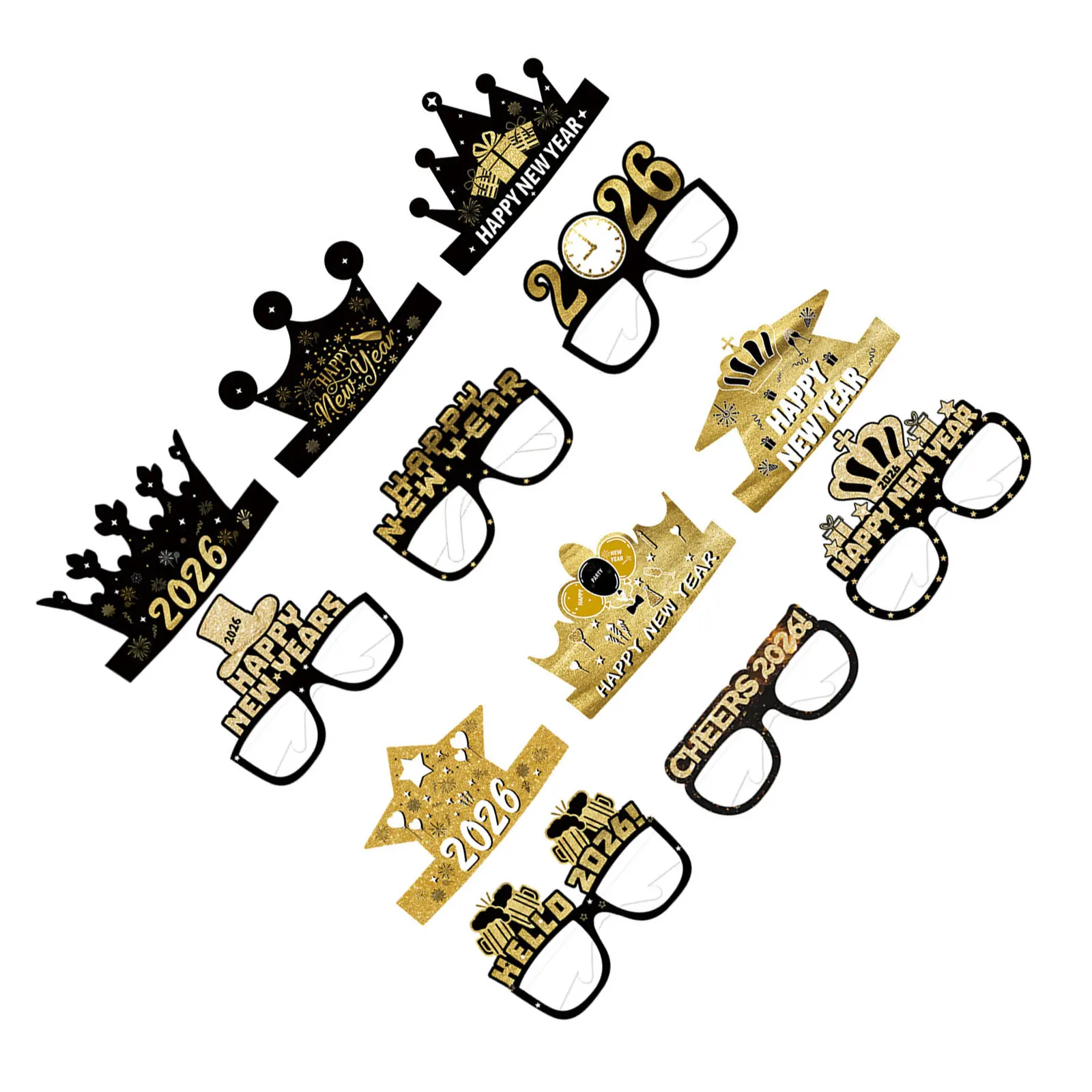12-pecas-de-Oculos-de-papel-com-glitter-preto-e-dourado-chapeus-e-acessorios-para-cabine-de-fotos-de-festa-de-vespera-de-ano-novo-2026-celebracao-festiva
