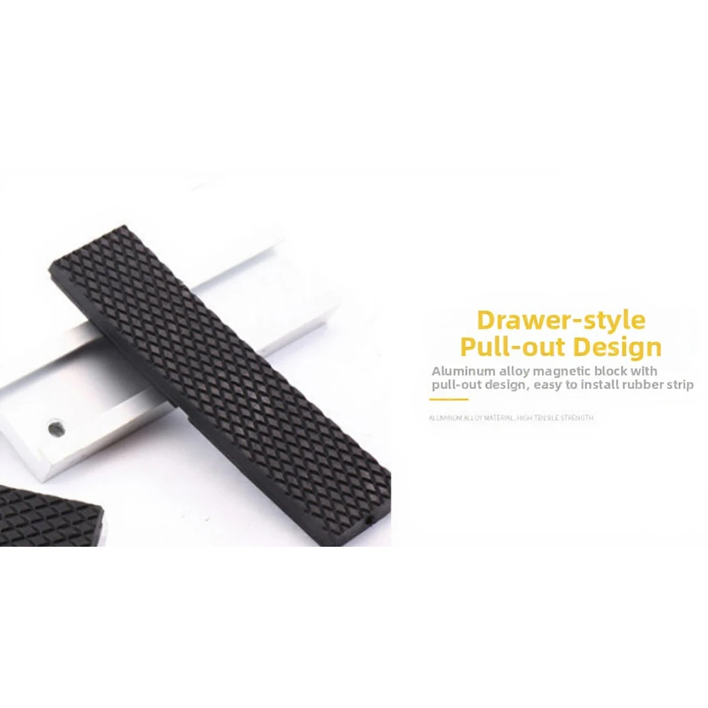 75mm Replacement Jaws for Vise with Soft Facing and Magnetic Mounting for Precision Tasks and Small Scale Projects