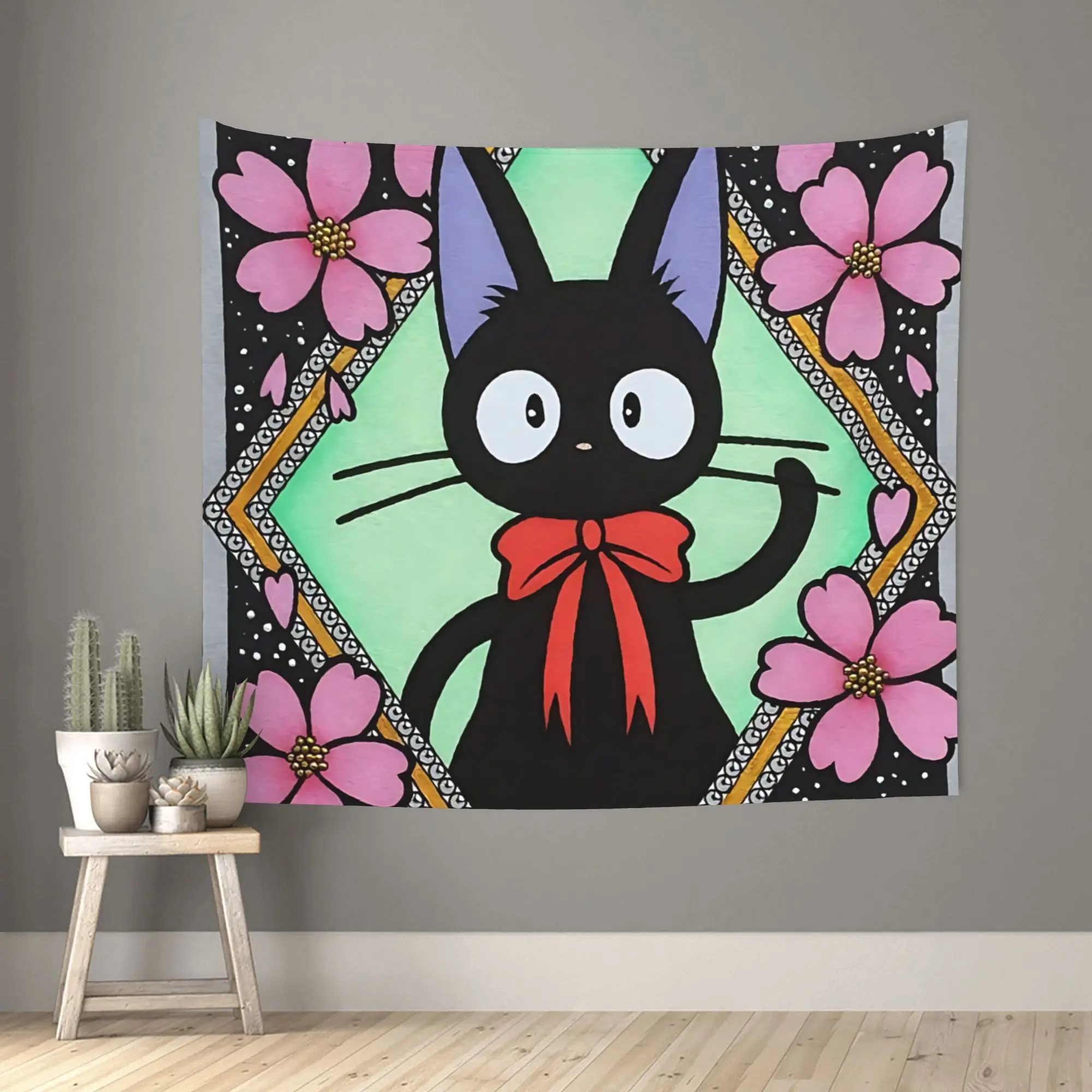 Anime Kiki’s Delivery Service Customized Cutecore Tapestry  Wall Hanging Blanket Tapestry Home Decor Items Wall Decorations