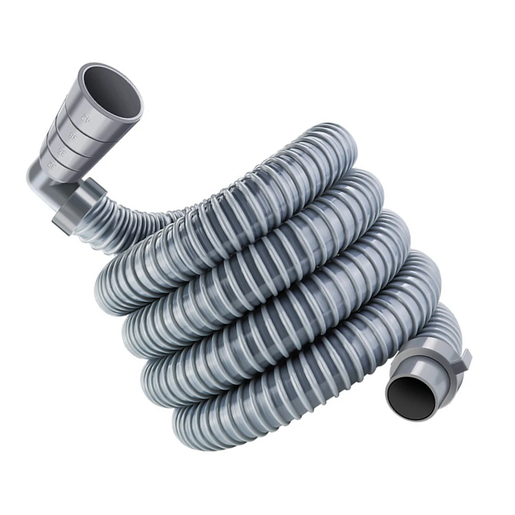 1 متر خرطوم الغسالة يمنع انسداد غسالة أوتوماتيكية بالكامل استنزاف الأنابيب تمديد أجزاء استبدال خرطوم تحت الماء #2