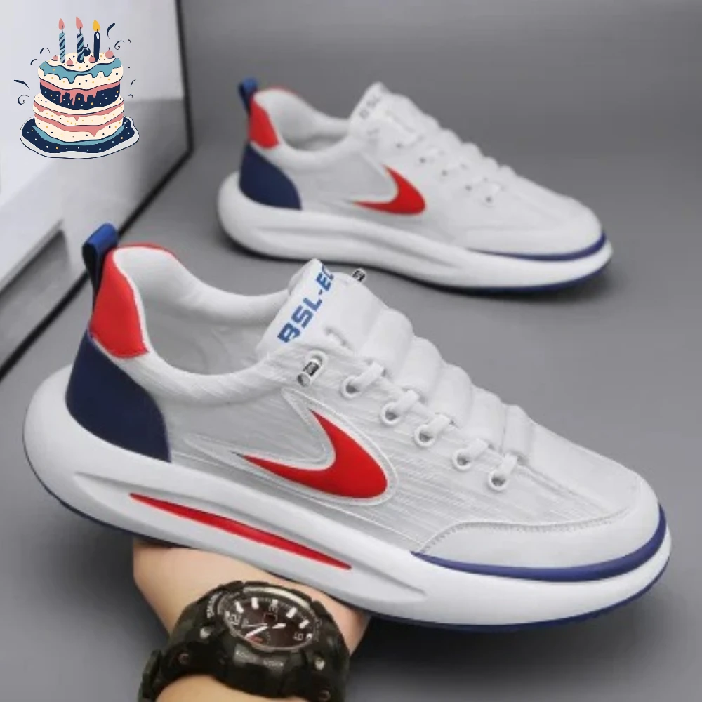 

Men's Shoes Summer Breathable Mesh Sports and Leisure Forrest Gump Running Student Versatile Little White Shoes