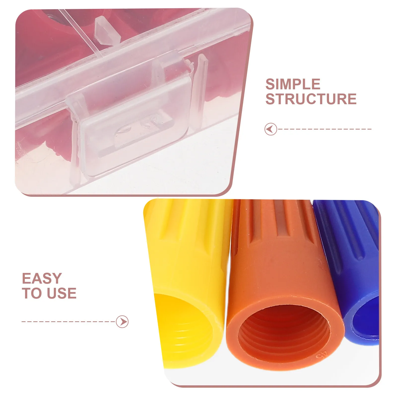 330Pcs Wire Connectors Electrical Insulating Colorcoded Screw Spring Caps Portable Kit Quick Connect Terminal Block for DIY