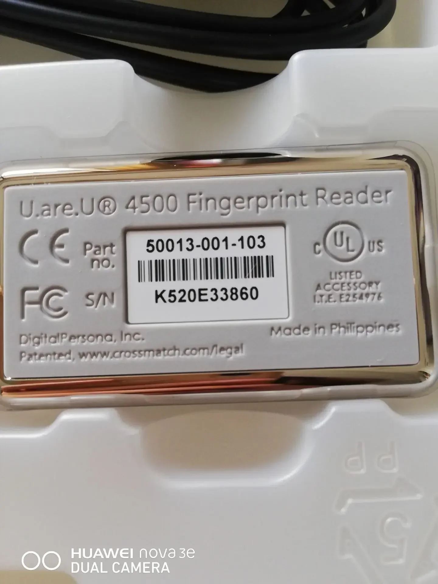 2025 Crossmatch Digital Persona USB Biometric Finger Print Scanner URU4500/U.are.U4500/U.are.U 4500