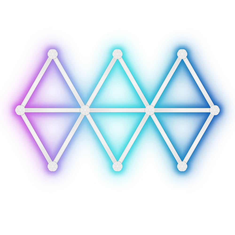 WIFI LED Smart Wall Light RGB Backlight Strip DIY Atmosphere Night Light Remote Control Tuya Alexa APP for Game Room Decoration