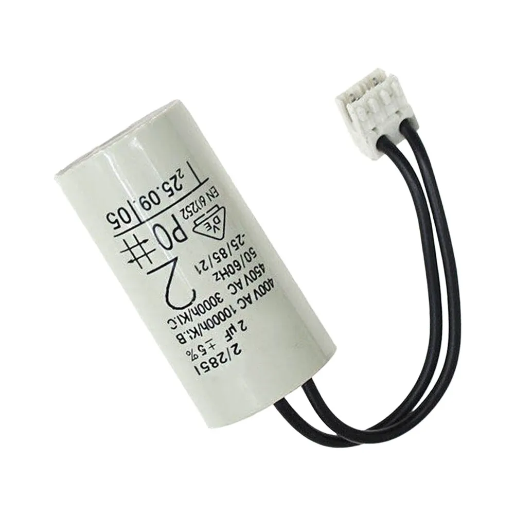 2PCS 2uF Wall-mounted Boiler Water Pump Capacitor Heating Water Pump Capacitor For Boiler Circulation Pumps And Heating Systems