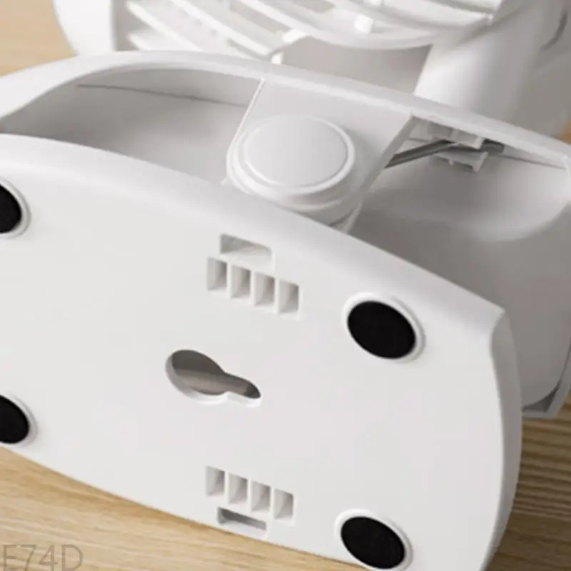 مقطع E74D على مروحة مروحة صغيرة 4 مع مروحة صغيرة مع تدفق الهواء القوي المكتبي مروحة 3600mAh USB