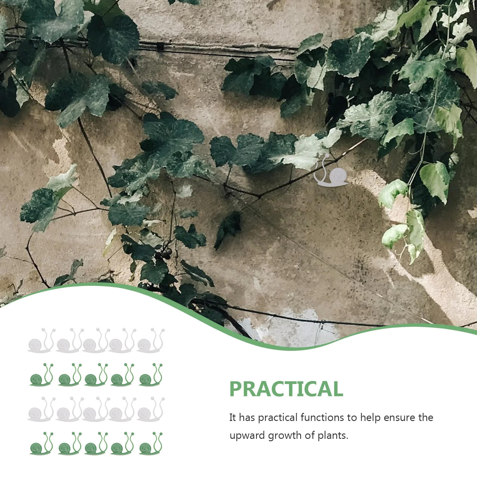 

20Pcs Safe Gentle Plastic Plant Climbing Wall Clips Creative Vine Fixing Tools Durable Easy Paste Wall Vines Fixing Clip