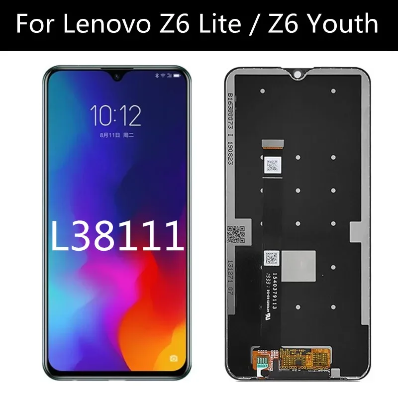 6.30“ LCD For Lenovo Z6 Lite L38111 Touch screen LCD display Digitizer Assembly Replacement For Lenovo Z6 Youth LCD