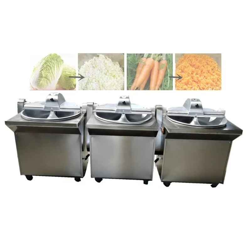 Fotografia 5: Cortador automático de carne e vegetais com capacidade de 300kg/h, máquina de cortar e picar repolho HJ-CM020S