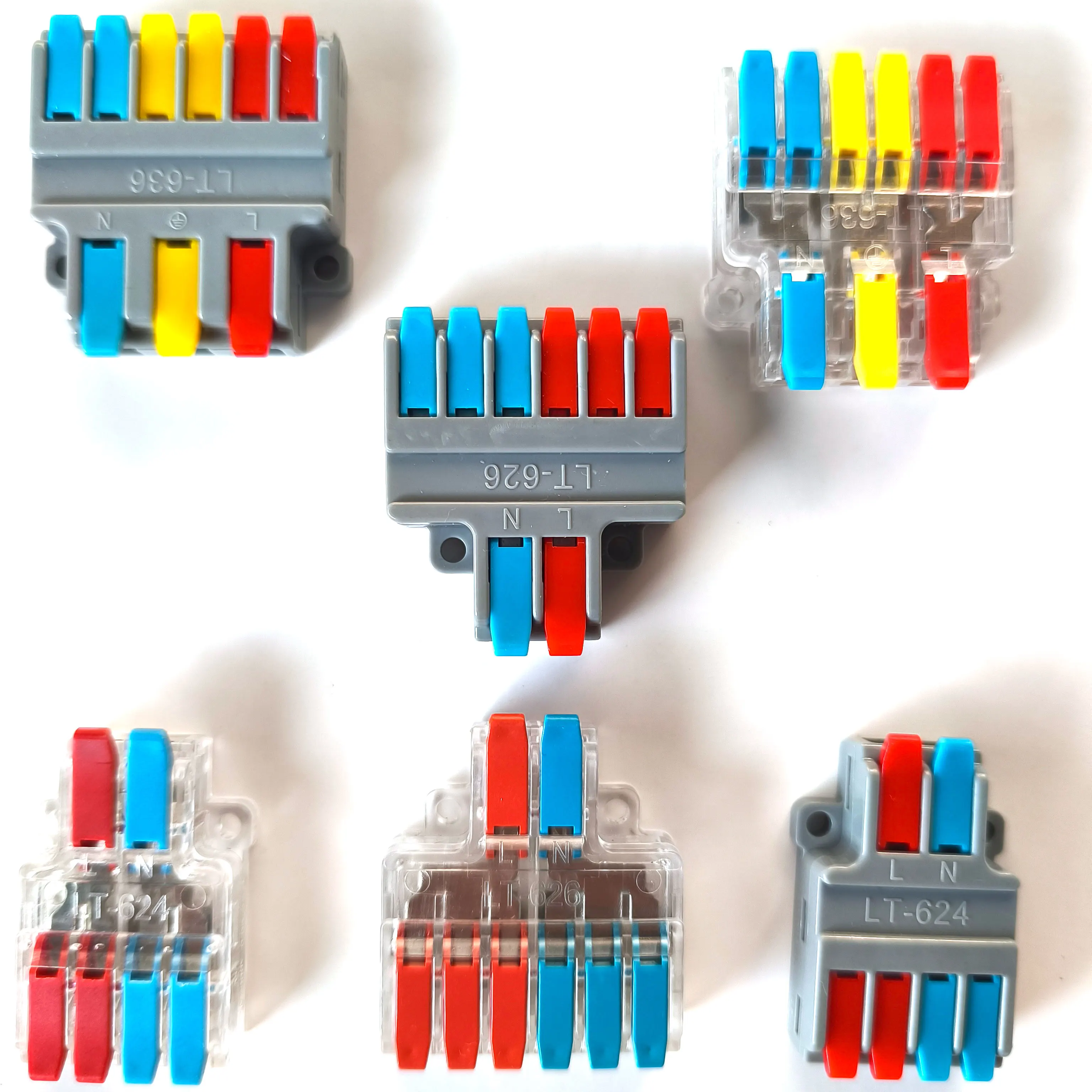1/5/10 Pieces of 1-in-Multiple-Out Fast Electrical Connectors These are universal, compact splitter wiring cable connectors