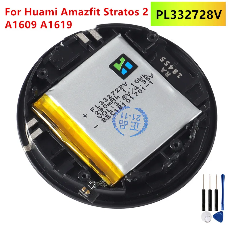 PL332728V Battery For Huami Amazfit Stratos 2 A1609 A1619 / Stratos 3 A1929 A1928 Smart Watch Replacement Battery