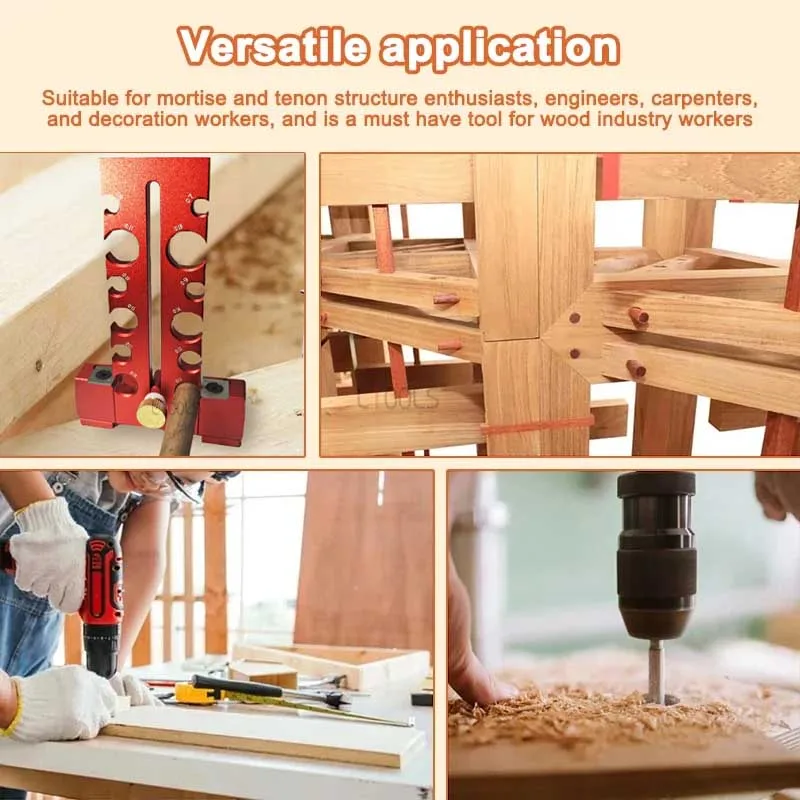 Ajustável Dowel Maker Jig, Knob Tipo, Double-gumes, Corte, Faixa de Madeira, Broca Elétrica, Fresagem, Rodada Rod, Ferramenta Auxiliar, Recentemente