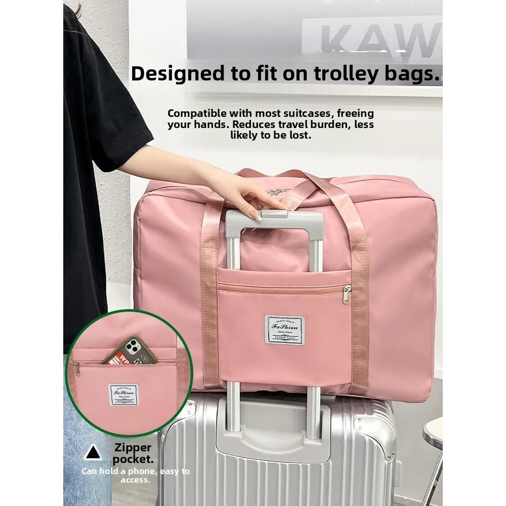 travel-bag-large-capacity-portable-handbag-suitcase-cover-business-trip-short-trip-lightweight-women's-luggage-bag