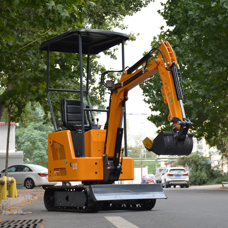 تخصيص حفارات حفارة صغيرة باجر 1.2 طن حفار زاحف صغير للعمل في حديقة المزرعة وأدوات هندسة البناء