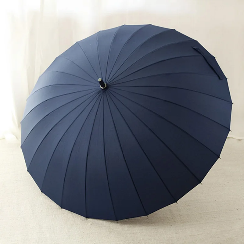 Parapluie de pluie coupe-vent pour hommes et femmes, manche long en bois, parapluies de golf, plage 24K, fiviolet, marque, offre spéciale