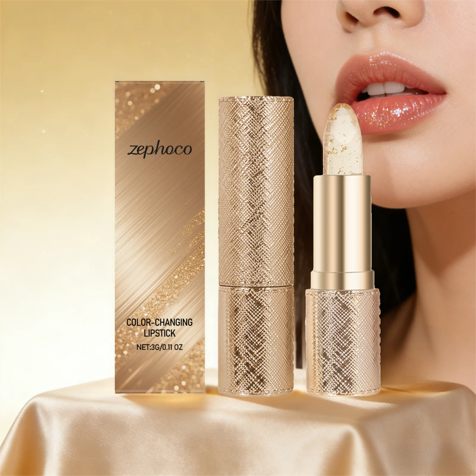 Kleurveranderende lippenstift voor vrouwen Langdurige hydraterende lippenstift Gemakkelijk te kleuren Waterdichte kleur Lippenbalsem Veranderende make-up 3g